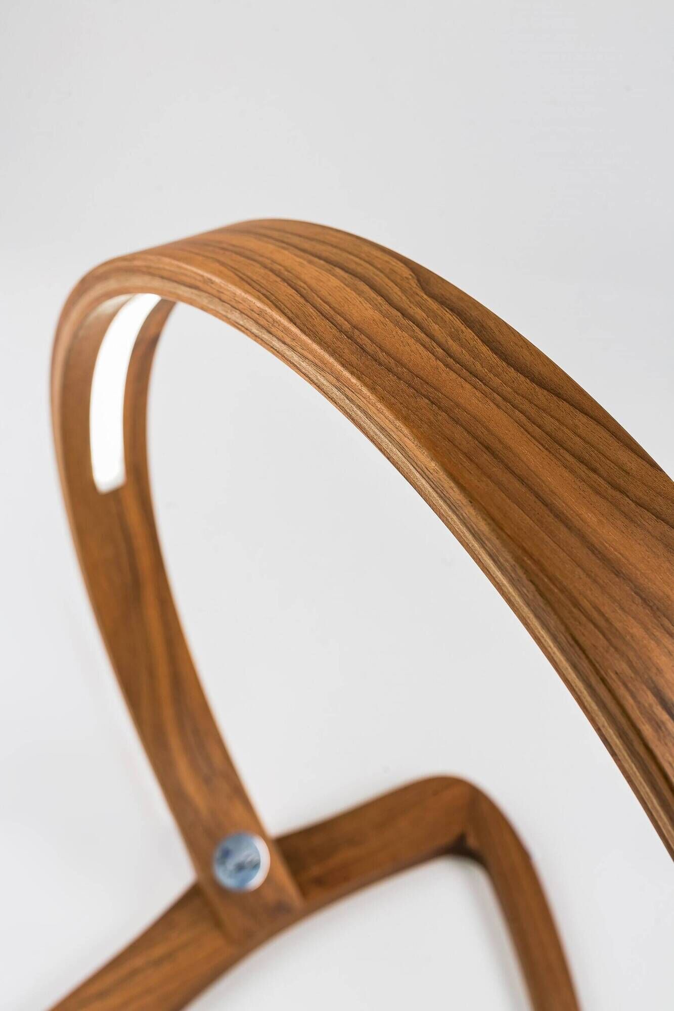 Scorpio table lamp, solid walnut, design matevž klopčič (m-interi)