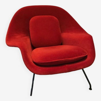 Knoll International Eero Saarinen Womb Chair Chaise Red