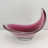 Freeform colored crystal bowl