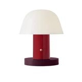 portable USB lamp SETAGO by Jaime Hayon for &Tradition, Red/Burgundy