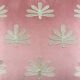 Coussin rose brodé palmiers