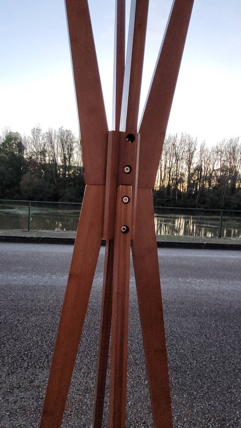 Designer wooden coat rack