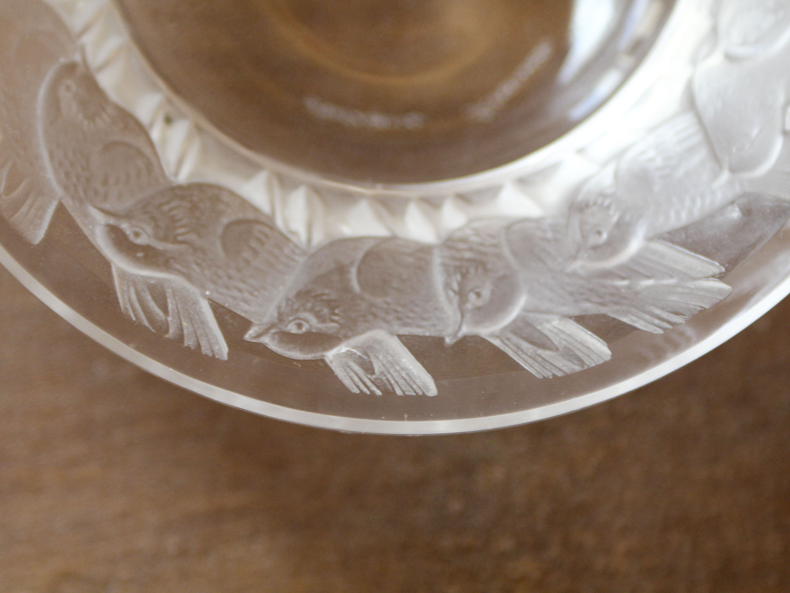 Lalique bird cup