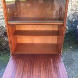 Vintage teak secretary with 3 drawers