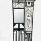 Art Deco coat rack wardrobe in wrought iron from the 1930s.