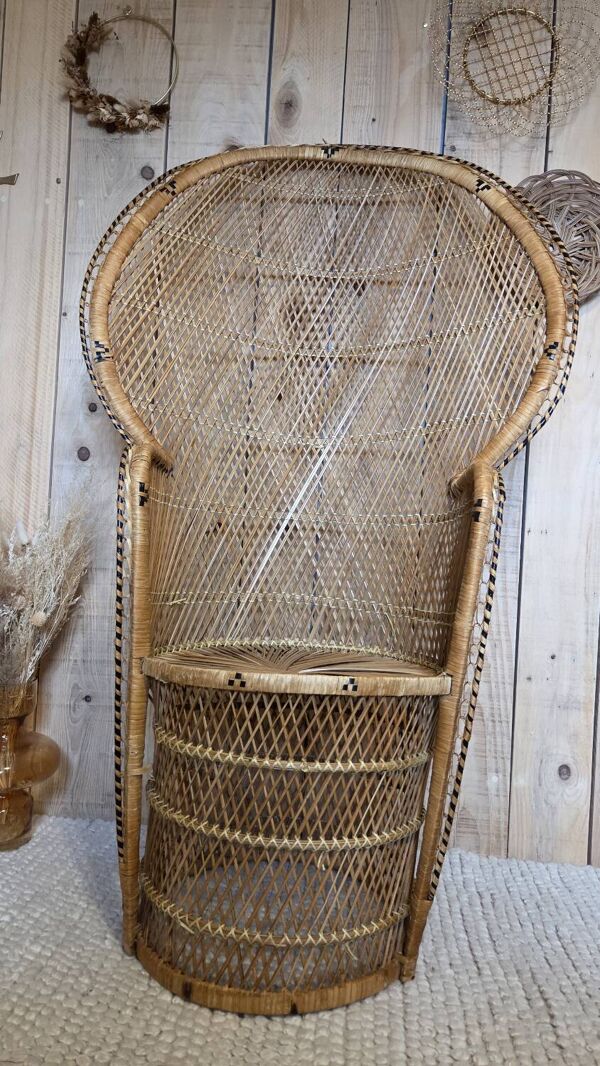 Fauteuil Emmanuelle  en rotin