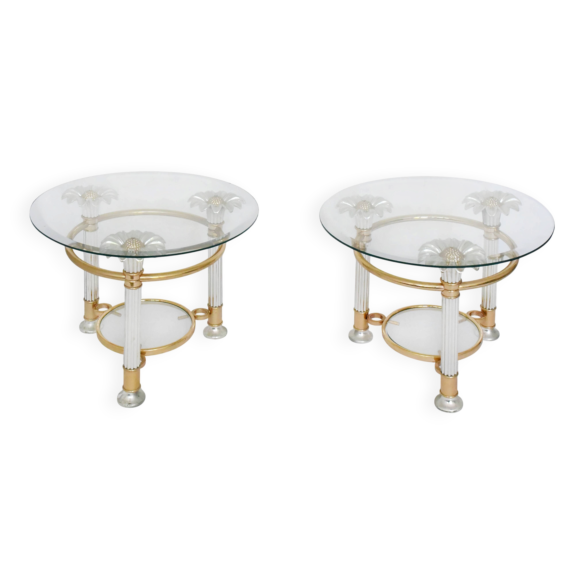 Pair of Hollywood Regency style coffee tables