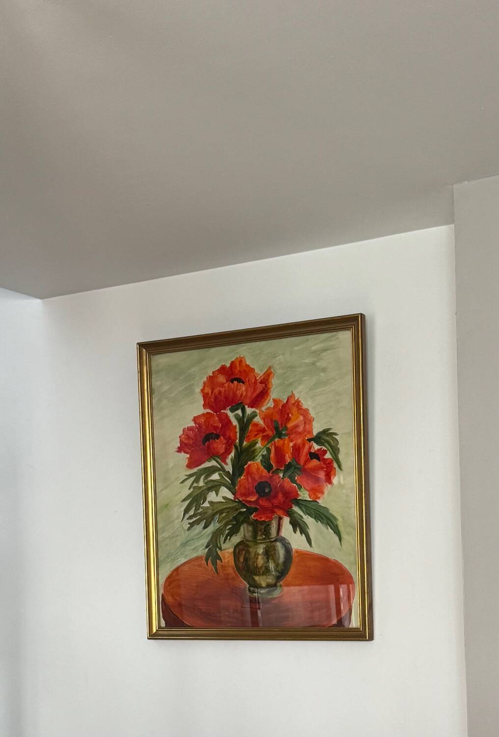 Still life with poppies, signed 20th century