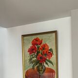 Still life with poppies, signed 20th century