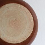 Set of 4 plates in sandstone of Saint Amand signed