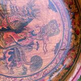 Lot de 3 plats ronds en laque rouge - Chine