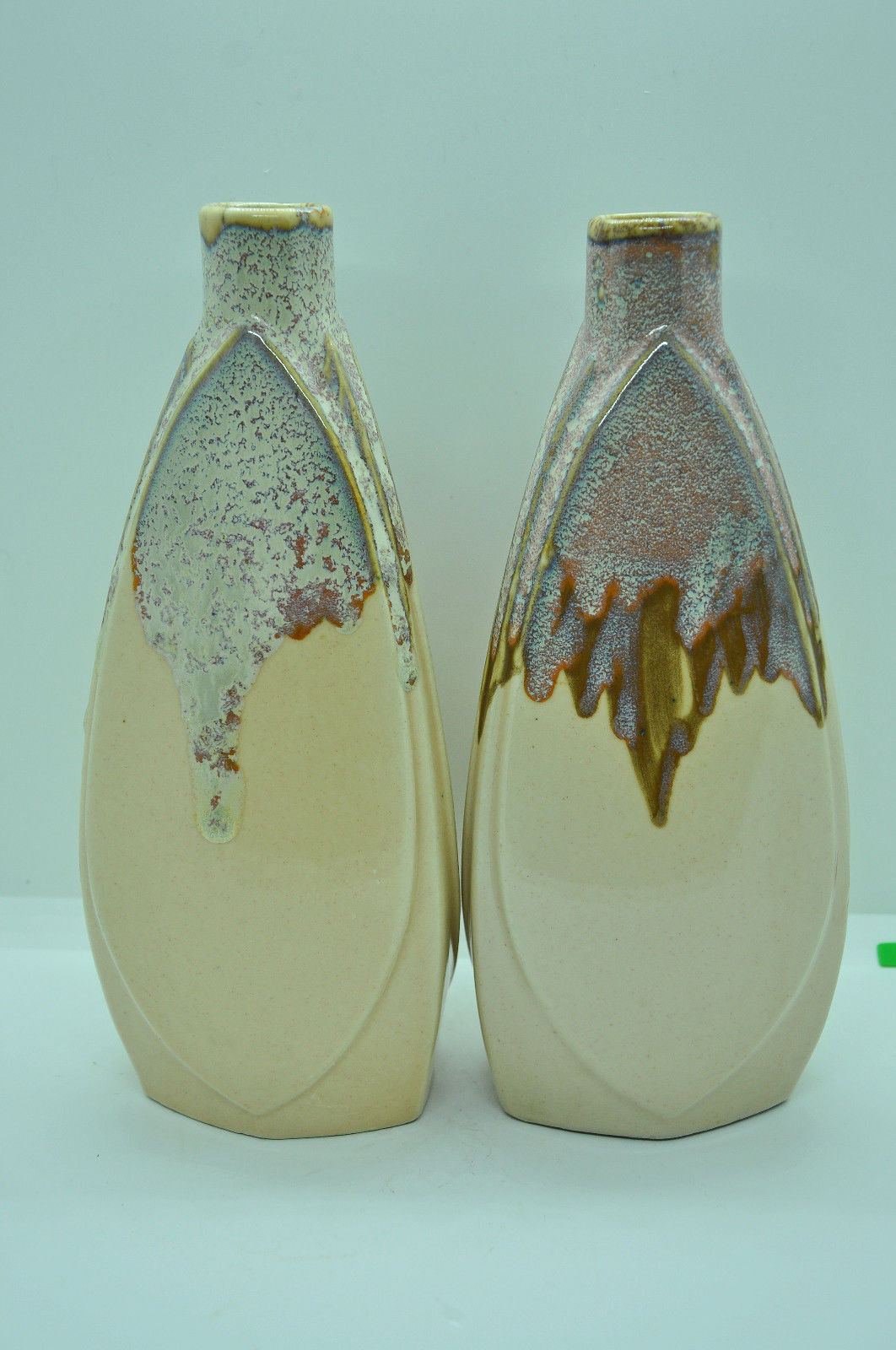 Pair of vases signed Cazanov ceramic collection 50