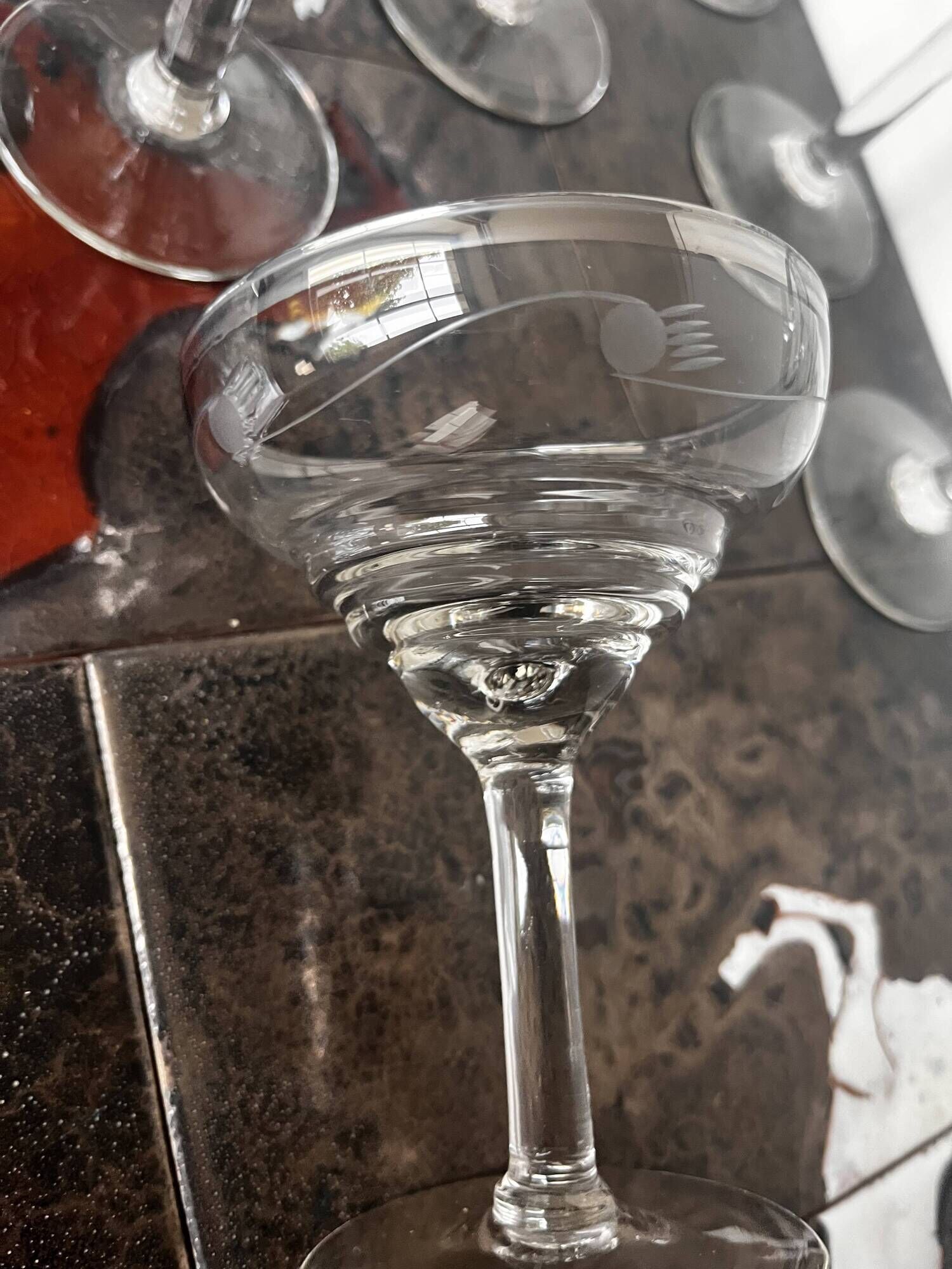 Antique champagne coupes