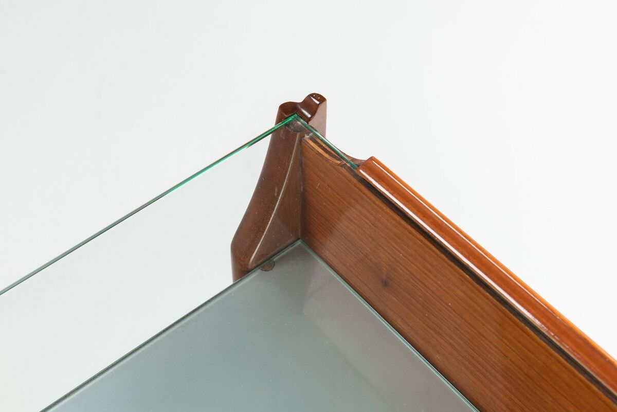 Pair of nightstands in teak La Permanente Mobili Cantù Italy 1950