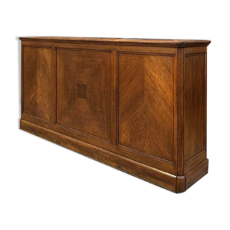 Early 20th-century oak hardware counter