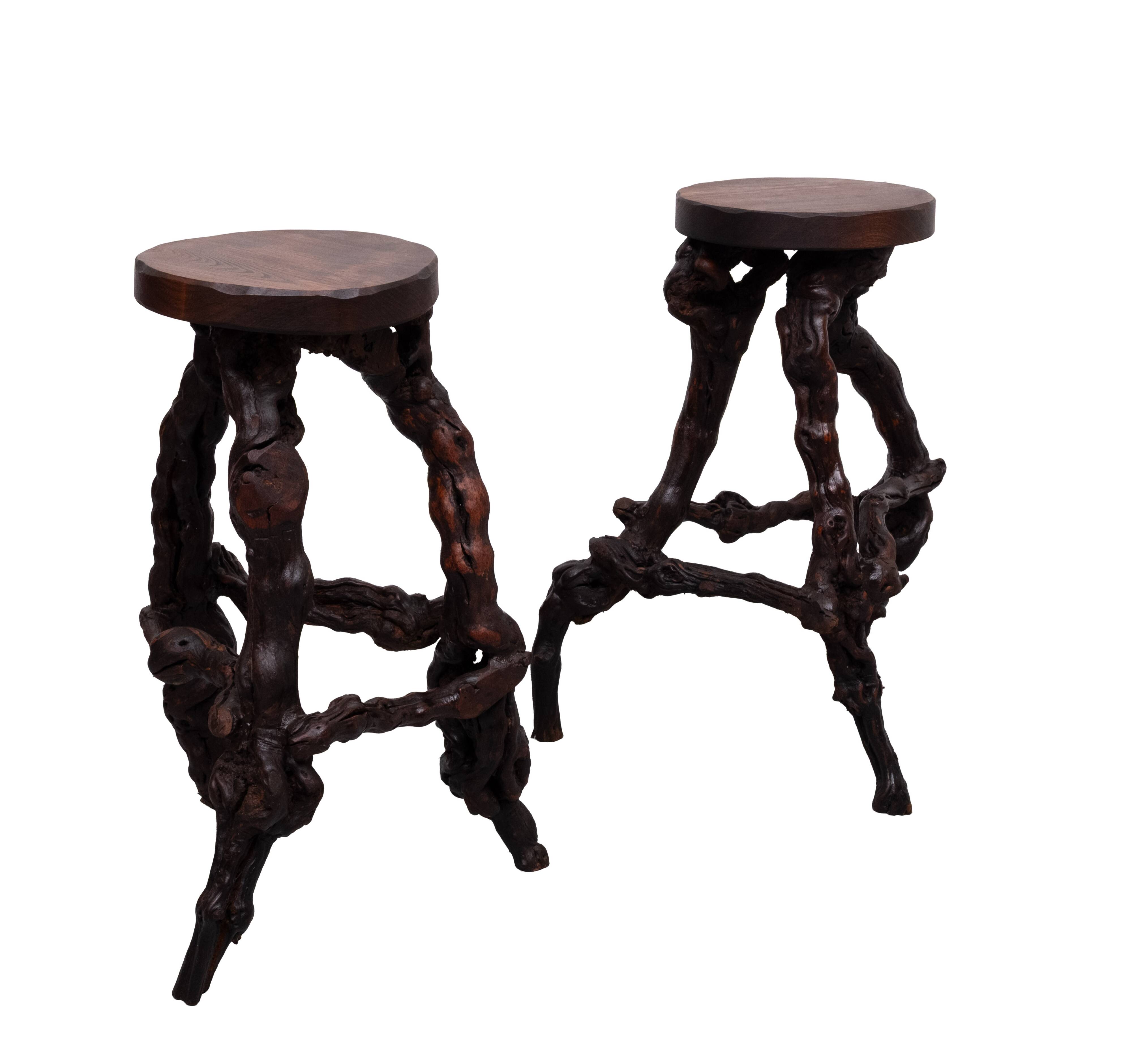 Dry Bar French Vinery Bar and Stool Set, 1960s, Set of 4