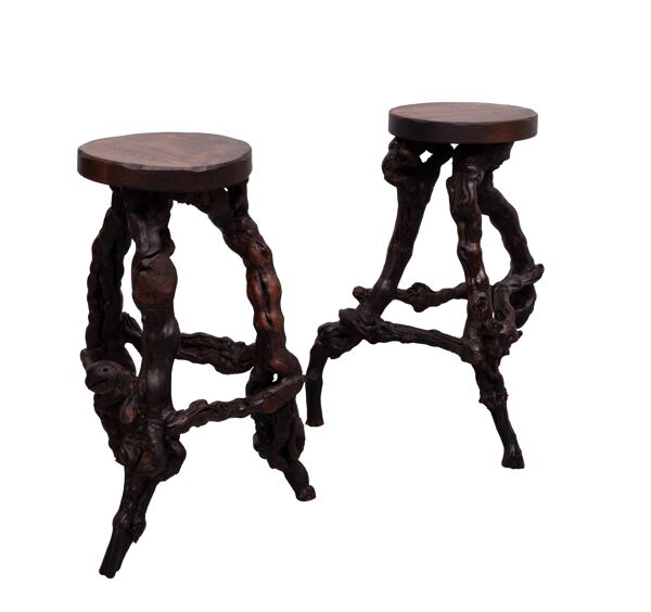 Ensemble de bar et tabourets de vin de Dry Bar, années 1960, ensemble de 4.