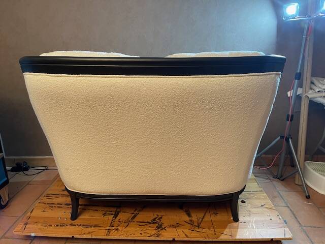 Vintage bergère sofa