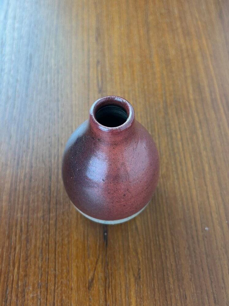 Ceramic vase from a German workshop from the mid-century by Jürgen Riecke, 1960s.