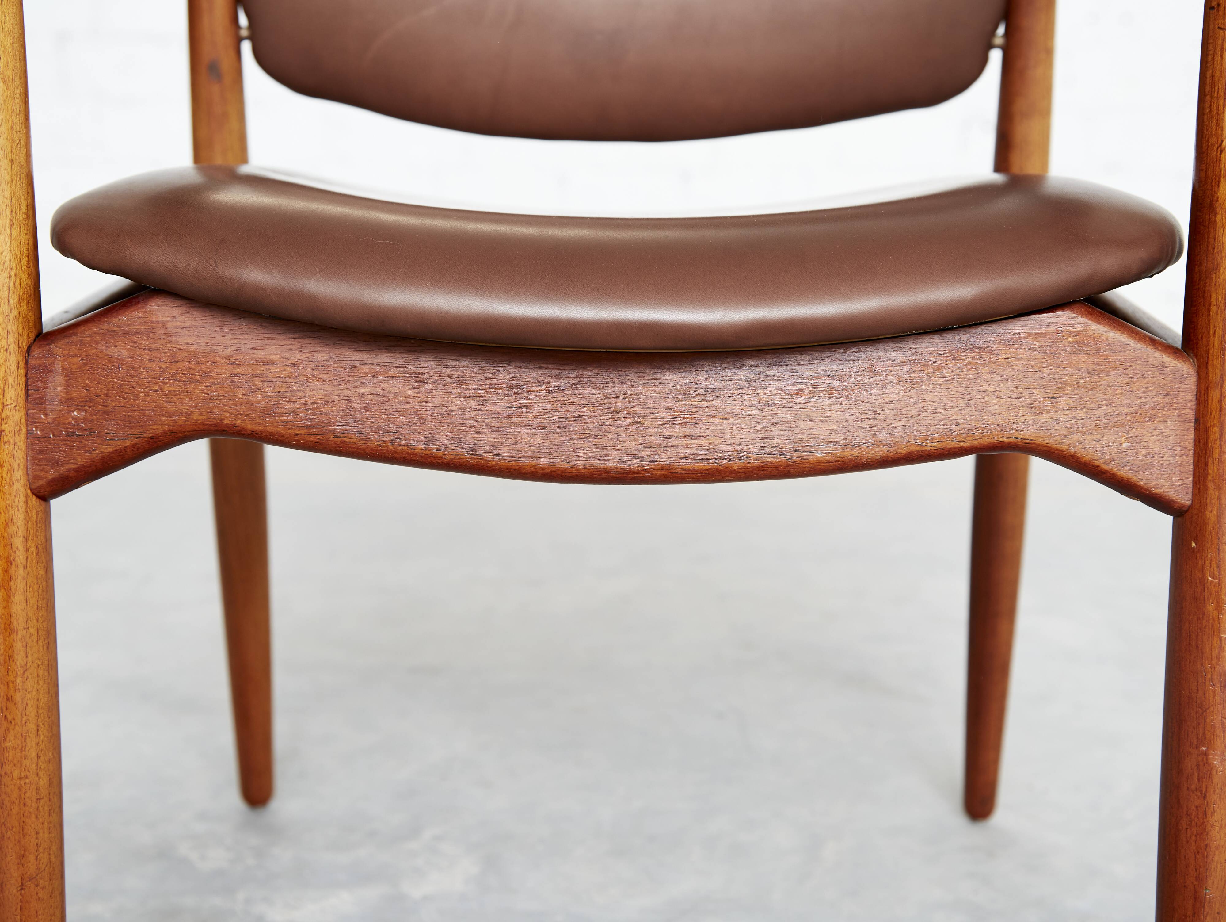 Vintage Captain's Chair in Teak by Erik Buch for Ørum Møbler