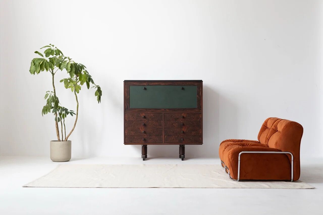 Mid-century secretary cabinet, Italy, 1960s
