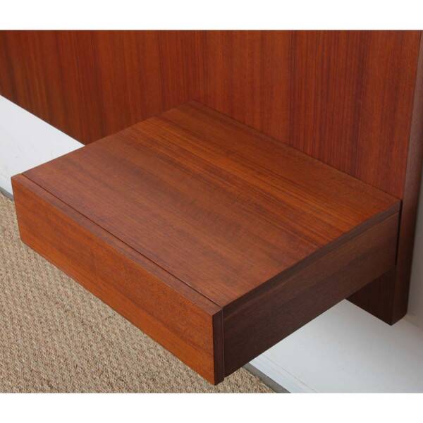 Vintage Scandinavian teak headboard from the 1960s