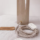 Sandstone lamp and jute thread
