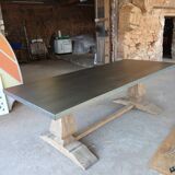 Monastery table with zinc top