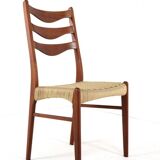 Set of 4 Arne Wahl Iversen for Glygnore papercord chairs