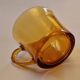 Vintage Smoked Amber Glass Coffee Set
