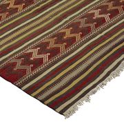 Grand Turkish Kilim Yoruk Vintage 150x300 cm Geometric Stripes