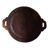 Plateau bois sculpté