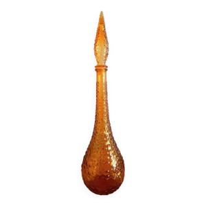 carafe ambre Empoli italienne,