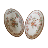2 earthenware raviers by Sarreguemines