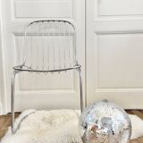 Set of 4 vintage chrome chairs