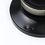 Oscar Torlasco black and nickel swivel desk lamp, Lumi Milano, Italy, 1960s.