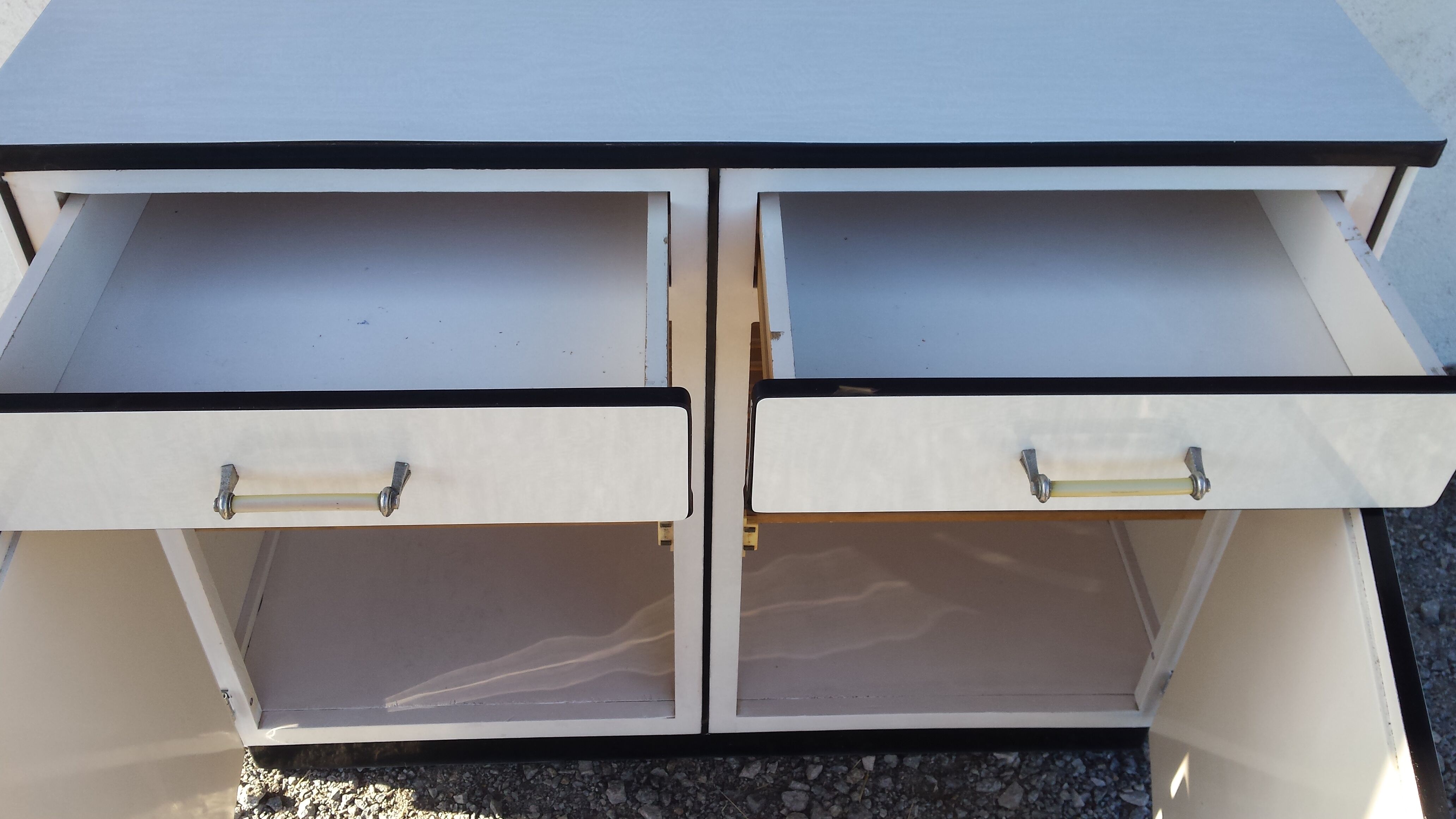 White formica furniture