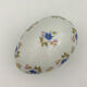Vintage box in Limoges porcelain, egg shape, floral decoration - twentieth century