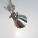 Adjustable brushed chrome desk lamps