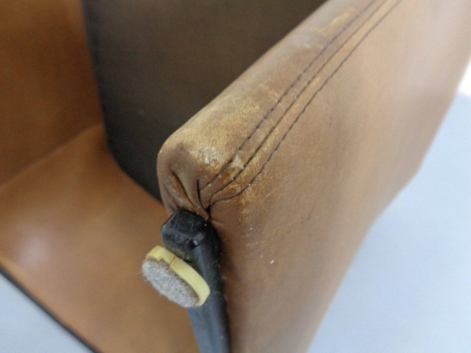 Set of Mid-Century German Leather Cocktail Chairs by Walter Knoll, 1960s