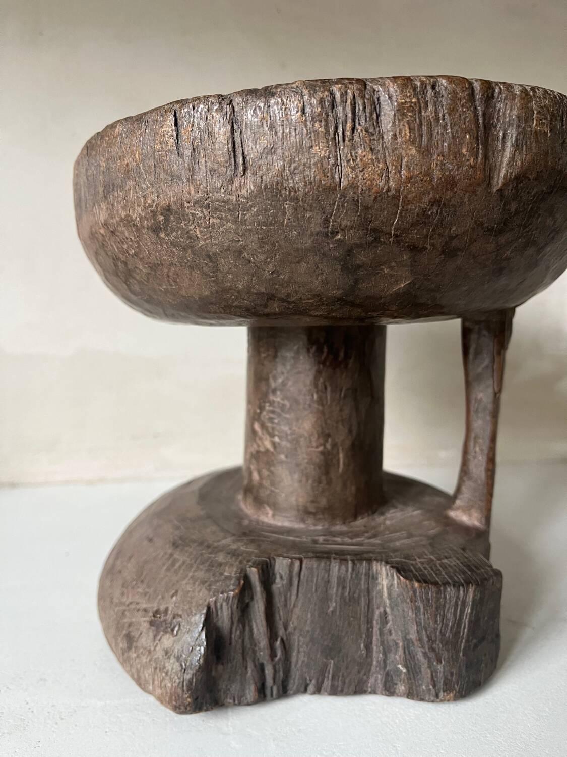 African folk art stool