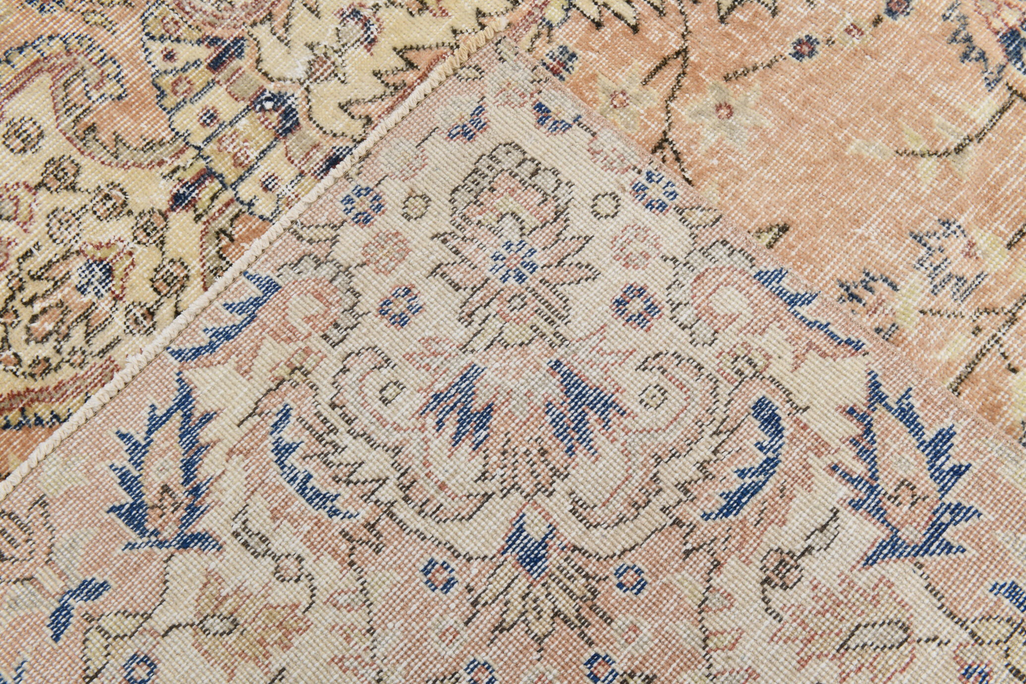 Handmade antique classic rug 361x260cm