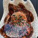 Large ceramic bowl lava Vallauris 1970s