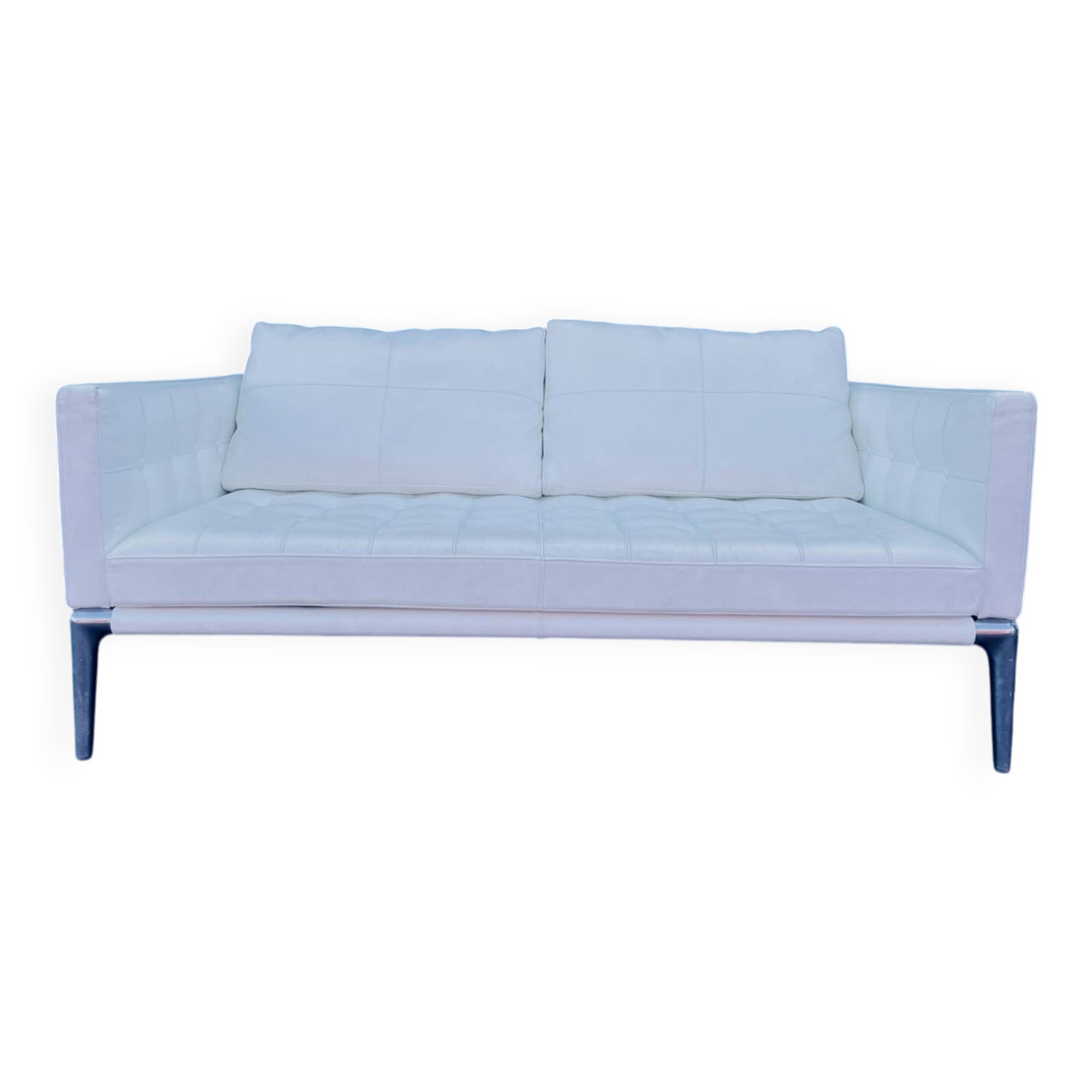 White leather flower sofa Phillipe Starck x Cassina (volage 243_02 model
