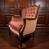 Vintage baroque armchair in old rose / single armchair