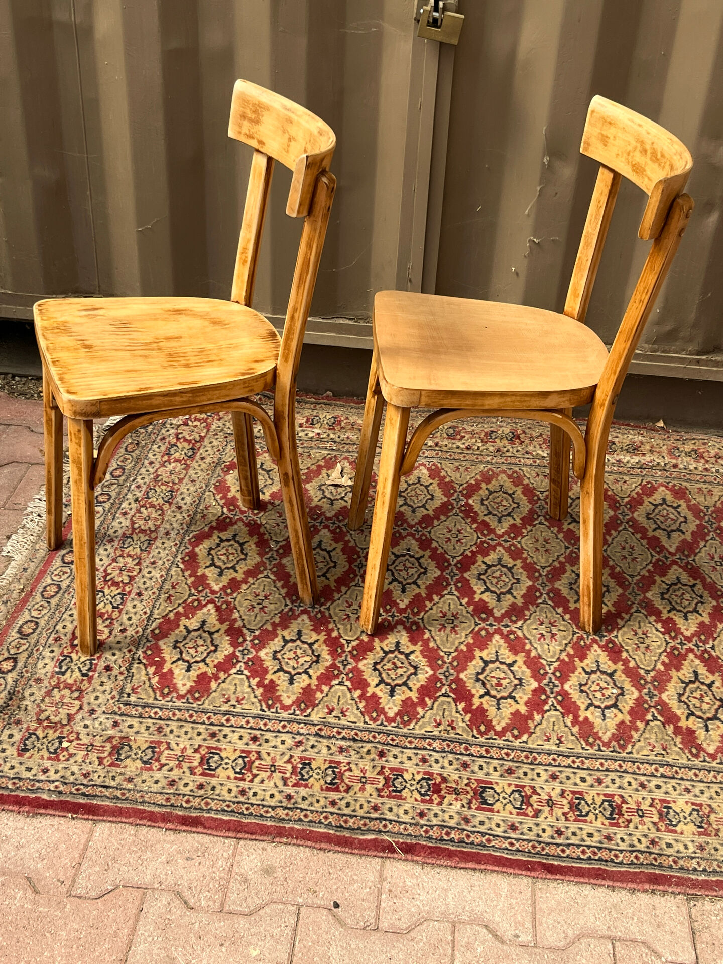 Pair of bistro chairs