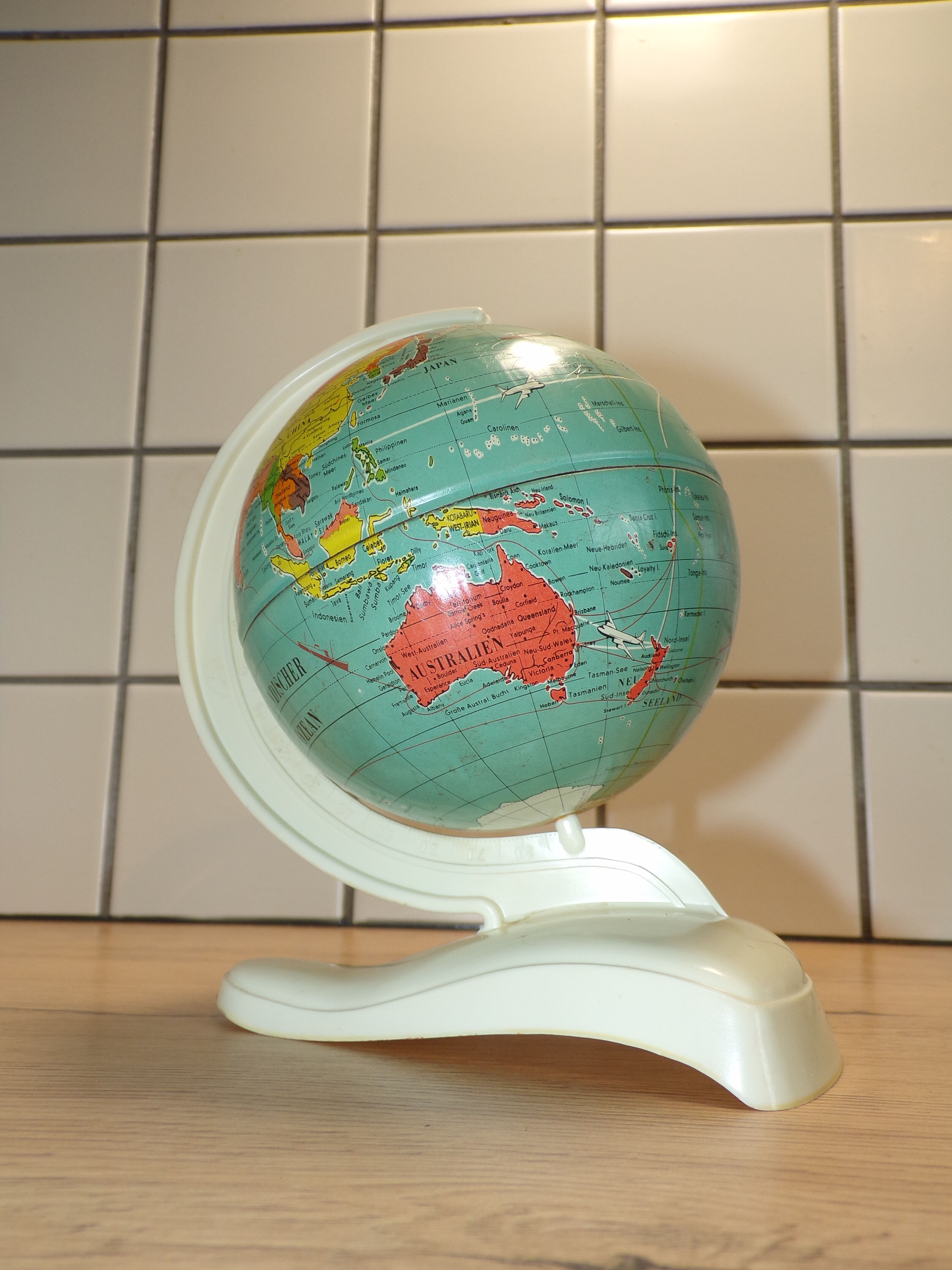Small German vintage globe