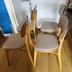 Light Oak Varnished Bistro Chairs (Baumann) Compass Leg