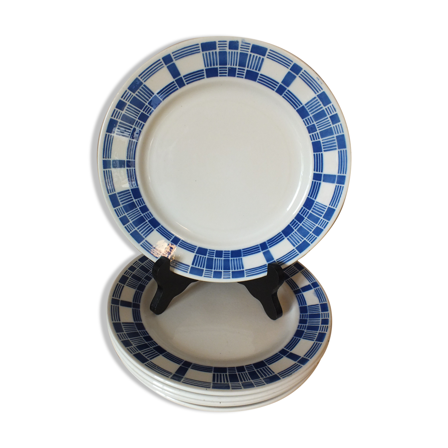 6 dessert plates 50s Badonvillers Aurore