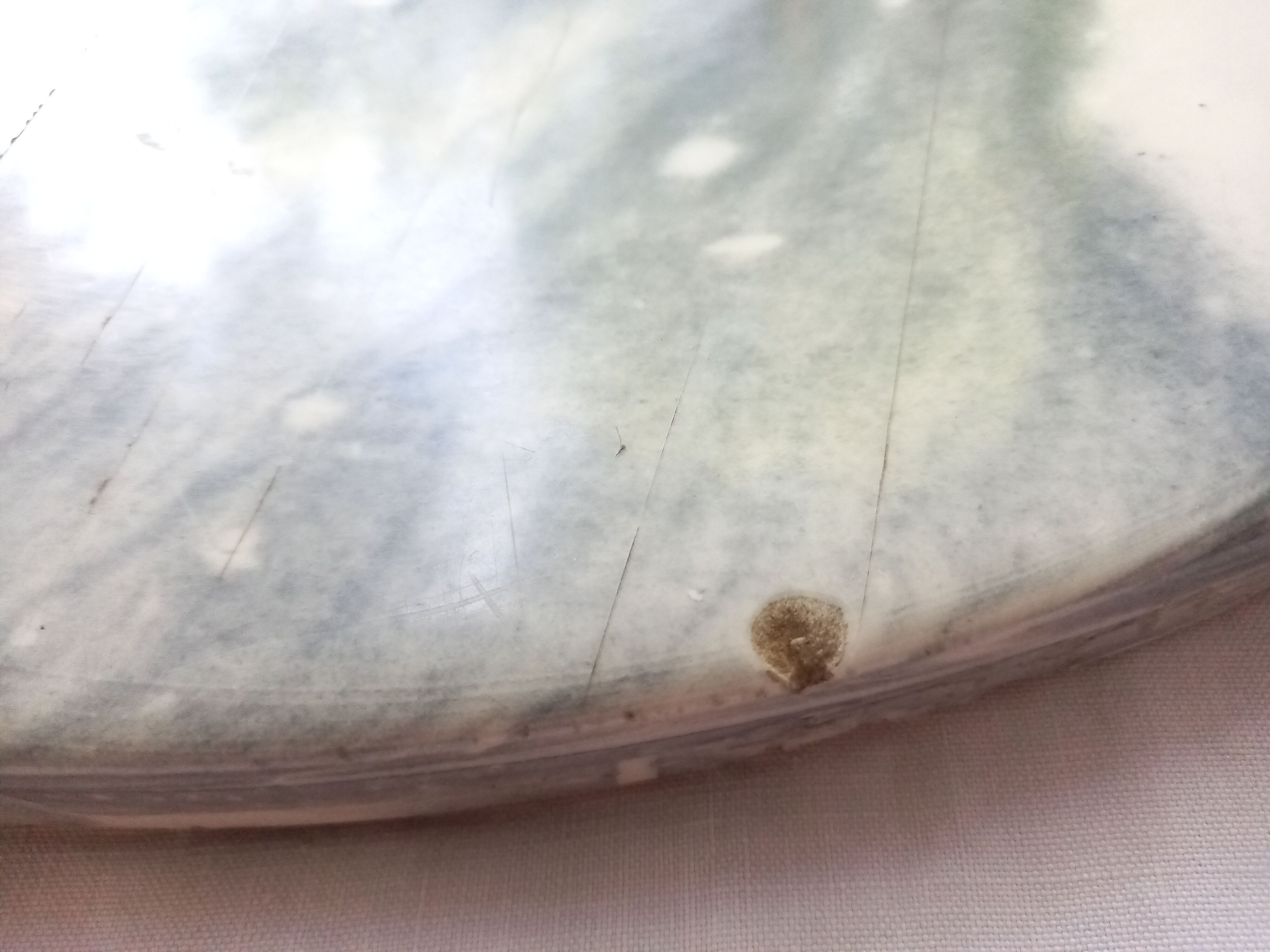 White marble coffee table from the 70s